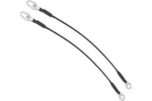 YOLLKY Rear Tailgate Support Cable Lift Gate Pickup Tailgate Lift Support Straps - Compatible for Ford F-1504.9L L6 - Gas, 5.0L V8 - Gas 1987-1996 - Replace Part F7TZ-9943052-A / F7TZ-9943053-A