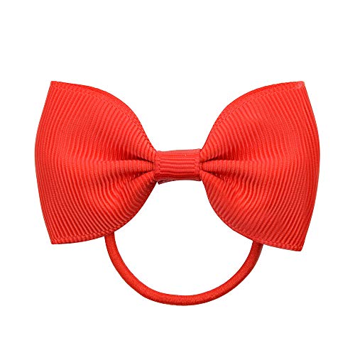 40 Pieces 2.75" Baby Girls Hair Bows Tie Grosgrain Ribbon Bows Rubber Band Ribbon Hair bands For Girl Teens Kids Babies Toddlers (20 Pair 023) - Thumbnail 4