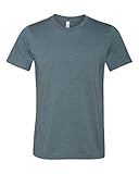 Canvas mens Unisex Jersey Short-Sleeve T-Shirt(3001C)-HEATHER SLATE-L