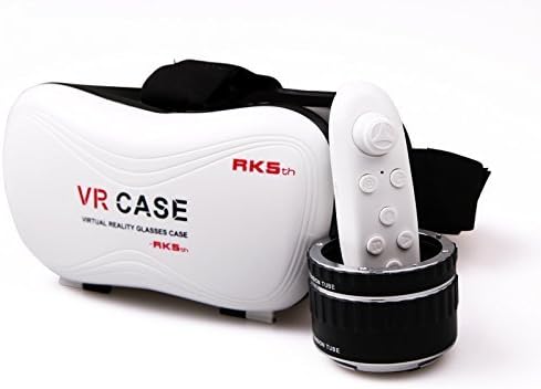 Cesert VR Headset, 3D Glasses Virtual Reality Headset 3D Video Movie Game Glasses + Gamepad Remote Controller Kotaku Storm Mirror VR-Case Mobile Phone Glasses
