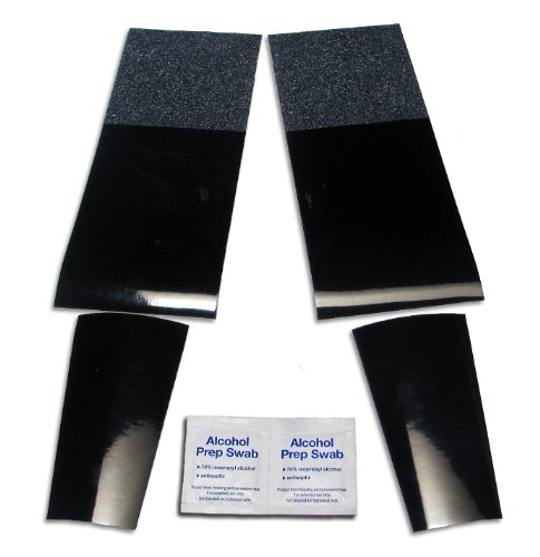 Colored Shoe Sole Kit - Slip Resistant Shoe Bottom Cover for Women's Heels (Black) - Thumbnail 6