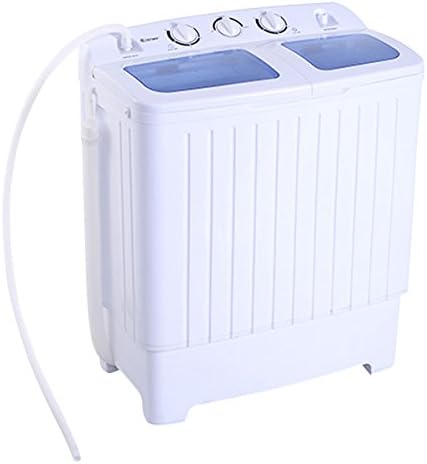 TAVLAR Portable Washing Machine 8.8LBS Laundry Wash Spin Cycle RV Camping Mini Small