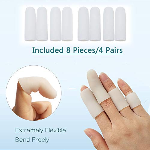 thumbnail image 2 of Zxfuture 16pcs Gel Finger Cots - Silicone Finger Protectors For Cracking, Corns & Blisters 2 of 11