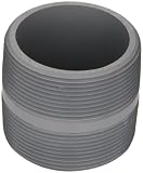 Spears 88-C Series CPVC Pipe Fitting, Nipple, Schedule 80, Gray, 1-1/2" NPT Male, 2" Length