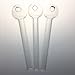 Handcrafted Stained Glass Oil Burners, 4.7 inch long (5pcs clear)