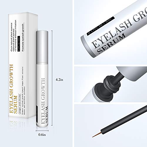 Eyelash Growth Serum,Eyebrow Lash Growth Serums Enhancer Natural Rapid Brow & Lash Booting for Longer Thick and Stronger Eyelash Extension (0.17 fl. oz) - Thumbnail 6