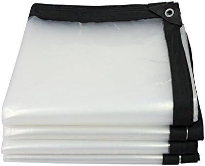 MAL Transparent tarpaulin Double-sided waterproof moisture-proof courtyard roof covers camping mats poncho Oxford cloth Size: 2 * 5m