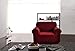 CHUN YI Stretch Chair Sofa Slipcover 1 Piece Couch Cover, 1 Seater Settee Coat Soft with Elastic Bottom, Checks Spandex Jacquard Fabric, Small, Wine/Burgundy