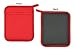 DII 100% Cotton, Machine Washable, 425°F Heat Resistant, Everyday Kitchen Basic, Neoprene Pot Holder, 7 x 8, Set of 2- Tango Red