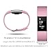 Charge 2 Elastomer Bracelet, Sweat and Water Resistance Easy Cleaning Fitness Wristband Bands, Fitbit Charge 2 Replacement Silicone Watchband Strap with A Surgical-Grade Stainless Steel Buckle