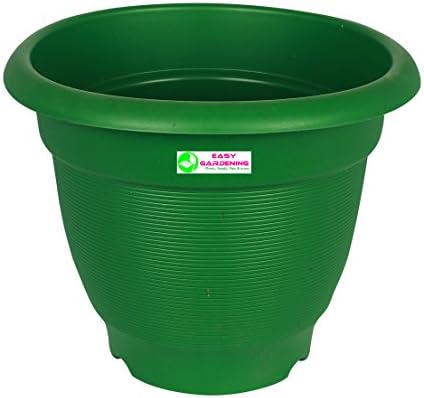 Easy Gardening 18" Elegance Gardening Planters Green Color Pots (3)