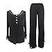 Sleepy Time Women's Bamboo Pajamas, Hot Flash Menopause Relief, Round Neck