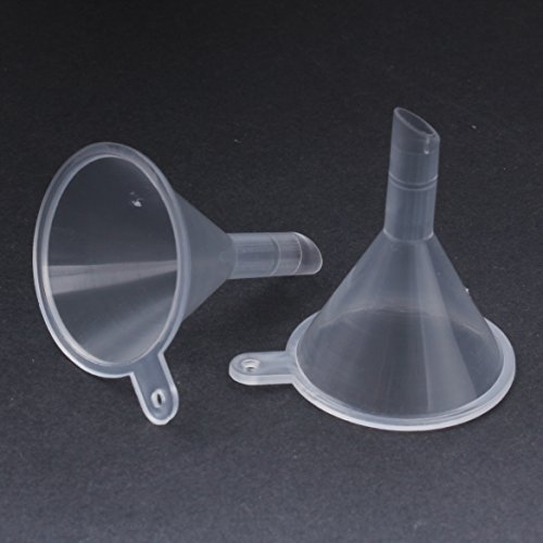 Zicome Mini Plastic Funnel, 30 Pack, Clear