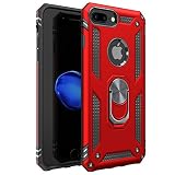 iPhone 7 Plus Case | iPhone 8 Plus Case [ Military Grade ] 15ft. Drop Tested Protective Case | Kickstand | Compatible with Apple iPhone 8Plus / iPhone 7 Plus- Red
