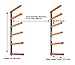 KASTFORCE KF1001 Lumber Storage Rack 6-Level System 110 lbs per Level with Material Stop Holes and Durable Sheet Metal Screws, Wood Rack, Workshop Rack