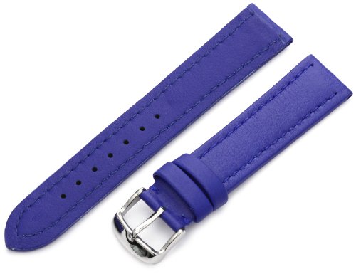 Hadley-Roma Men's MSM739RF 200 20-mm Blue Genuine 'Lorica' Leather Watch Strap