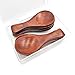8Pcs Small Wooden Salt Spoon Solid Wood Condiments Spoon Handmade Honey Teaspoon Seasoning Sugar Coffee Tea Jam Mustard Ice Cream Milk (Brown)