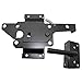 Vinyl Gate Latch Black (for Vinyl, Wood, PVC etc Fencing) Fence Gate Latch w/Mounting Hardware - Gate Latches Have a 90 Degree Bracket Resulting in a Positive Latch to Gate Connection