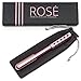 ROSÉ Beauty Roller Uplifting Facial Massage Roller for Face and Body Germanium Face Massager with Aluminum Alloy Handle, Rose Gold