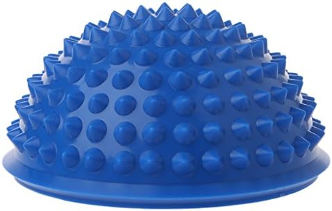 Lukalook Inflatable Yoga Half Ball Massage Point Stepping Stones Exercise Stabilizer Gym Pilates Fitness Balancing (Blue)