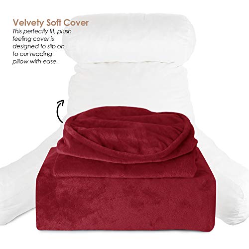 Nestl Reading Pillow Covers, (Cover ONLY) Extra Large Bed Rest Pillow