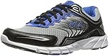 Fila Men's Memory Maranello 4 Running Shoe, Metallic Silver/Black/Prince Blue, 11 M US