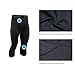 Baleaf Men's Running Workout Tight 3/4 Compression Leggings Black Size M