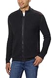 Calvin Klein Men's Fisherman Ribbed Knit Cotton Mock Neck Sweater