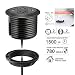 Power Grommet with USB,Desktop Power Outlet With 2 AC Outlet and 2 Quick USB Charging Ports.Power Socket with 6ft Heavy Duty Extension Cord & Easy Mounting.
