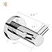 crw Chrome Towel Hook Double Robe Hook Bathroom Wall Coat Hanger Stainless Steel