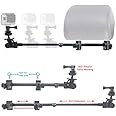 ChargerCity Secure Dual Post Lock Telescopic Headrest Mount w/Sliding Aluminum arm for GoPro Fusion Session Hero8 Hero7 Hero 9 8 7 6 (Compatible with All Gopro Hero/Session Camera case)