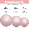 Exercise-ball-with-Air-Foot-Pump-55-75cm-Anti-Burst-Support-2200lbs-Extra-thick-Yoga-Birthing-Pregnancy-Pilates-Core-Strengthen-Fitness-Exercize-Balls-Easy-to-inflate Exercise Birthing Pregnancy ball 55-75cm - Anti-Burst Extra thick Yoga Pilates Core Strengthen Fitness Exercize Labours…