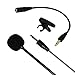 Lavalier Microphone HaoWorks HW55 3.5mm Comfortable Hands Free Clip-on Microphone for Smartphones Voice Amplifier Teaching YouTube and Video Recording