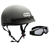 MMG Half Open Face Helmet Motorcycle Cruiser