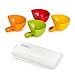 Konsait Dip Clips,Plate Grab Clip-on Dip Holders with Konsait Wash Cloth (Set of 4)