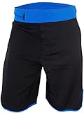 Blank WOD Shorts by Epic MMA Gear (Men 36, Black/Blue)