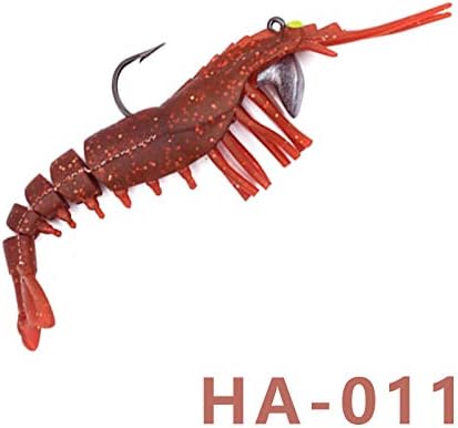 Soft bait shrimp road sub-bait with hook luminous eye bionic lure
