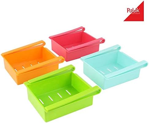 PALAK Plastic Multi Purpose Fridge Storage Racks (Multicolour) - Pack of 3