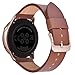 V-MORO Leather Strap Compatible with Galaxy Watch 42mm Bands Soft Leather Replacement (Dark Brown)