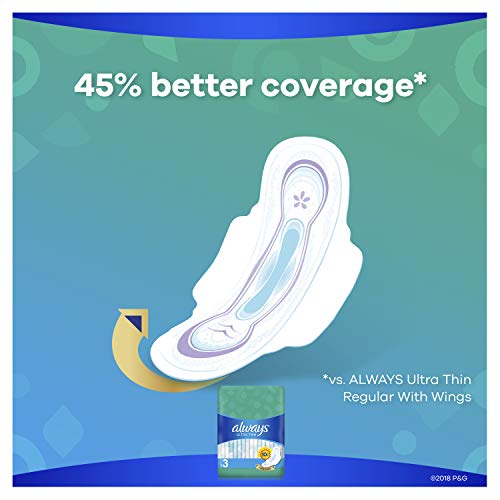 image for Always Ultra Thin Feminine Pads for Women, Size 3, Extra Long, Super A