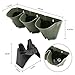 Worth Garden Olive Green Self-Watering 1 Set - 3 Pockets Vertical Wall Garden Planters