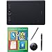 Wacom PTH660 Intuos Pro Medium Creative Pen Tablet, Black Bundle with Corel Paintshop Pro 2018 (Digital Download Card) and Stylus Pen with Pocket Clip