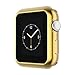 CooBES Compatible with Apple Watch Case Series 6 5 4 SE 44mm 40mm, Ultra-Thin TPU Plating Bumper Shiny Lightweight Shockproof Protector Cover Slim Shell Frame Compatible iWatch (Gold, 44mm)¡­