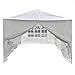 ALEKO APT20X10GAZEBO Temporary Outdoor Event Canopy Tent Wedding Party 20 x 10 x 8.5 Feet White