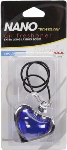 Moda Motorsports 9104 Blue Heart Sea Breeze Nano Air Freshener