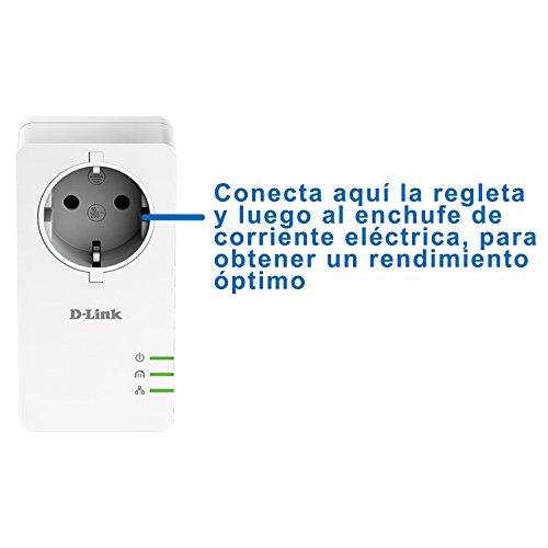 D-Link DHP-P601AV – Kit Powerline AV2 PLC 1000 Extensor de Red por cableado eléctrico del hogar, con Toma de Enchufe...