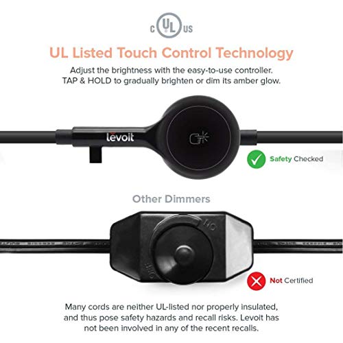 Levoit Ezra Himalayan Salt Lamp Hand Carved Natural Himilian Hymalain