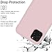 Compatible for iPhone 11 Pro Max Case, ProBien Liquid Silicone Phone Cover Case with Screen Protector Full Coverage Protective Shockproof Drop Protection Durable Shell 6.5 Inch 2019, Sand Pink