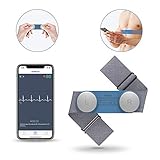 Heart Health Tracker, Wearable Chest Strap ECG/EKG Recorder 30s-15min Built-in Memory W Free App PDF Report Wireless Heart Rate Monitor for Fitness Wellness Use DuoEK