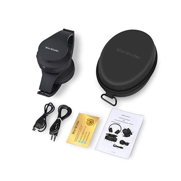 Wireless-Bluetooth-Over-Ear-Stereo-Foldable-HeadphonesWireless-and-Wired-Mode-Headsets-with-Soft-Memory-Protein-EarmuffsBuilt-in-Mic-for-Mobile-Phone-TV-PC-LaptopBlack Wireless Bluetooth Over Ear Stereo Foldable Headphones,Wireless and Wired Mode Headsets with Soft Memory-Protein…